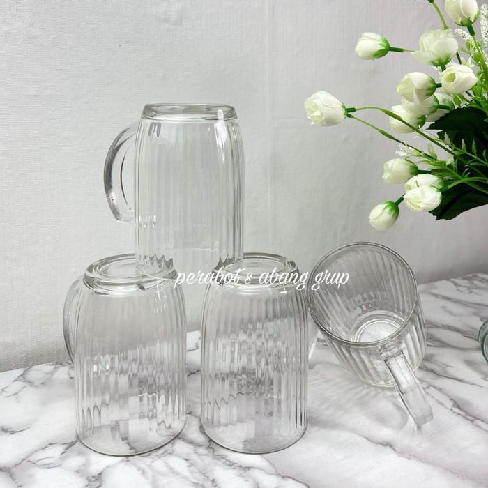 6Pcs Gelas Kaca Jumbo - Set Gelas Kaca Jumbo