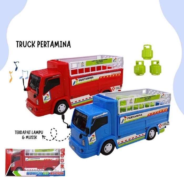 Mainan Anak Basuri Mini Truck Oleng PERTAMINA JSP Kode T-07