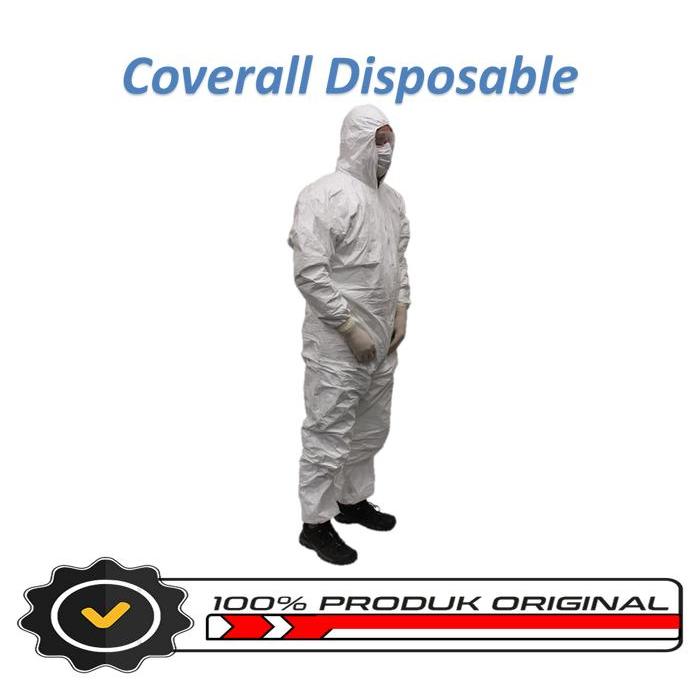 BAJU APD MEDIS BAJU APD HAZMAT COVERALL DISPOSABLE NON WOVEN