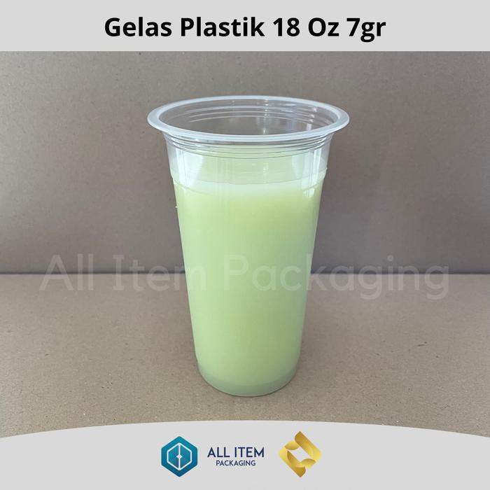 Younger_Shop Rjm Plastic Cup / Gelas Plastik Pp / Gelas Plastik 18 Oz 7Gr @50 Pcs