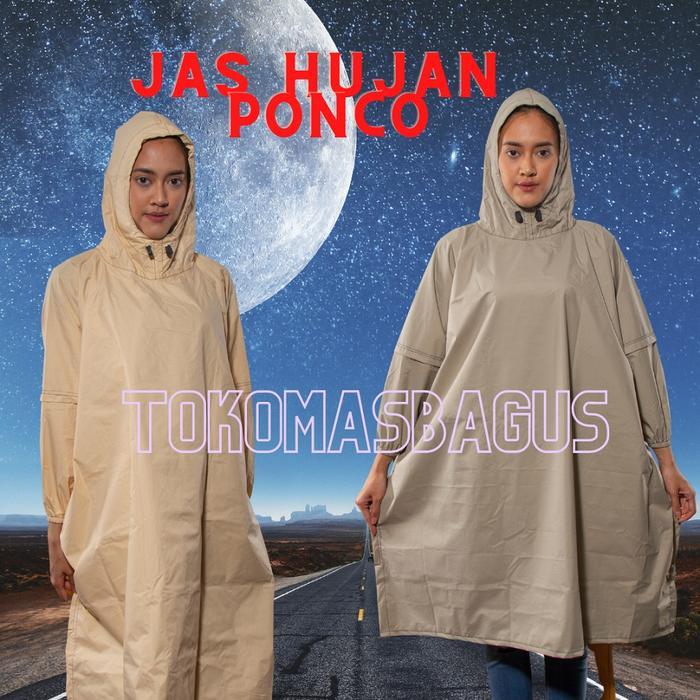 DISKON Jas Hujan Anak Yaya Kids Model Ponco Kelelawar Bahan Taslan