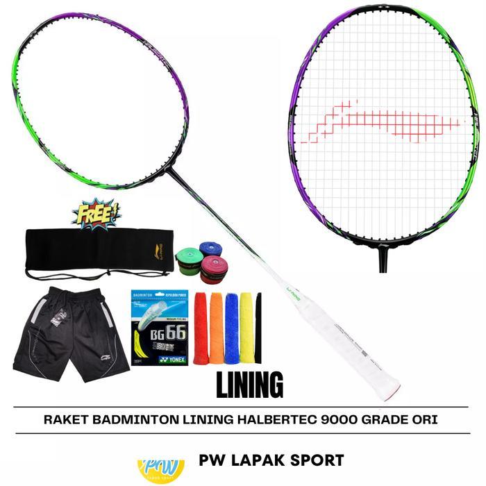 RAKET BADMINTON LINING HALBERTEC 9000 GRADE ORI