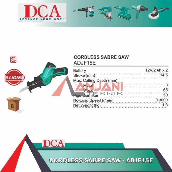 maju store12 DCA ADJF 15 E MESIN GERGAJI BATERAI / CORDLESS SABRE SAW ADJF15E