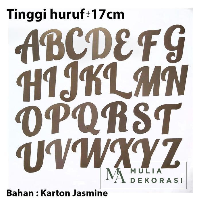 Paket Bisnis Usaha Dekorasi Inisial Huruf A-Z Dekor Lamaran Nikahan