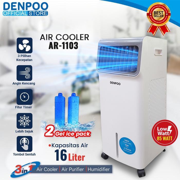DENPOO AIR COOLER PENYEJUK RUANGAN AR 1103 HEMAT LISTRIK