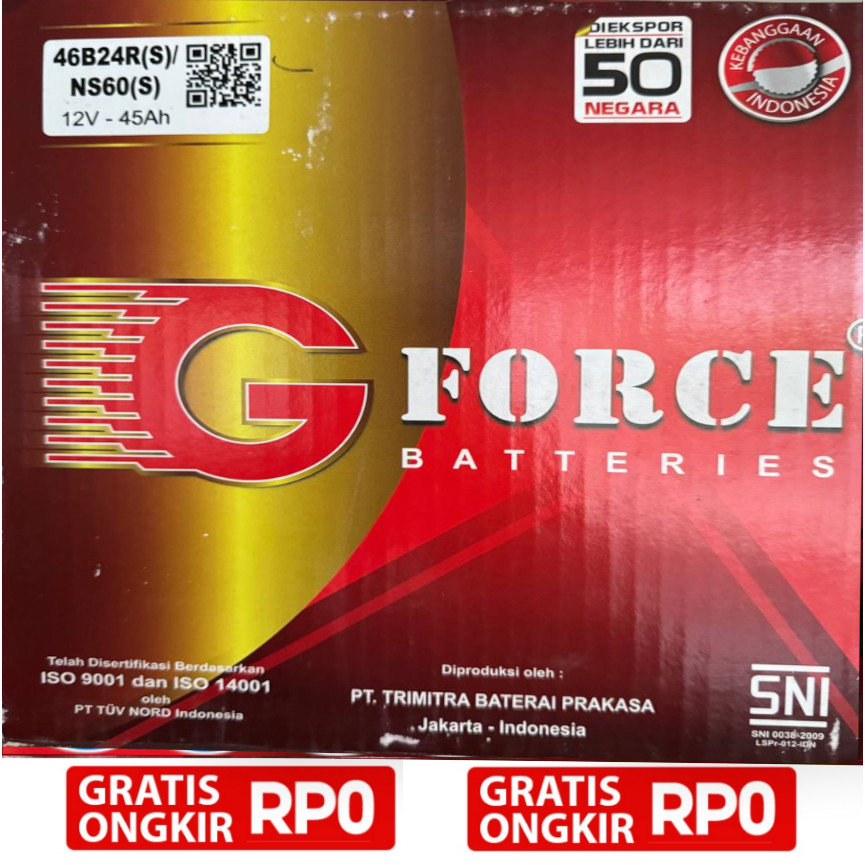 Aki Geely MK 2 GT ORIGINAL NS60S / 46B24R(S) Terbaru Original 100%