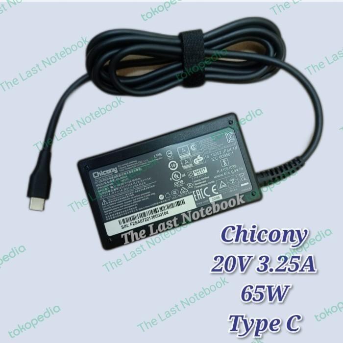 Charger Adaptor Laptop REALME BOOK PRIME Chicony 20V 3.25A 65W Type C