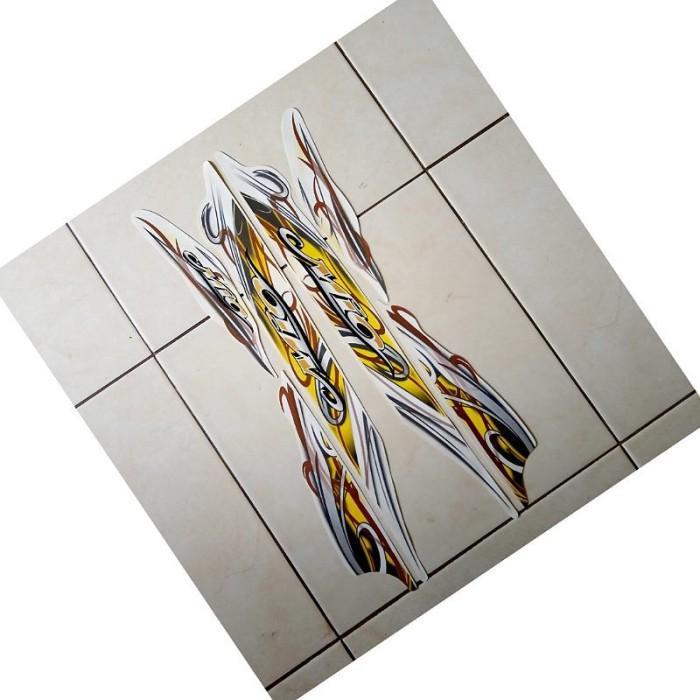 stiker striping motor mio sporty 2010 putih