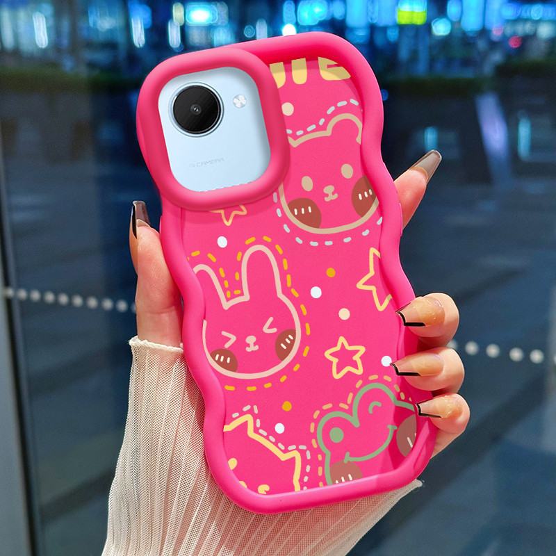 Casing Hp Untuk Realme C30 C30s Narzo 50i Prime Case Kelinci Bintang Katak Kartun Cesing Polos Kasin