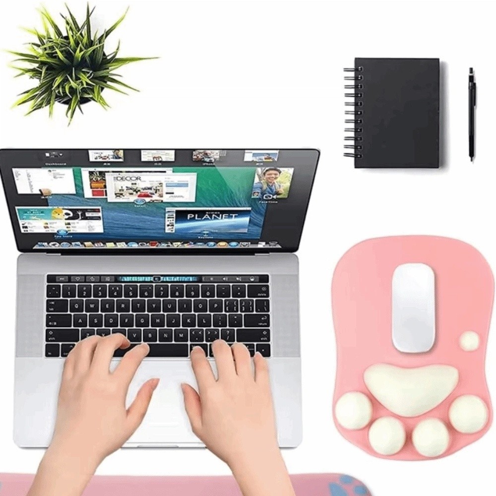 Wrist Pad 3D Cat Paw Mouse Pad Hand Guard Cartoon Gaming Mouse Pads Anti-Slip Cute Mouse Wrist Pad