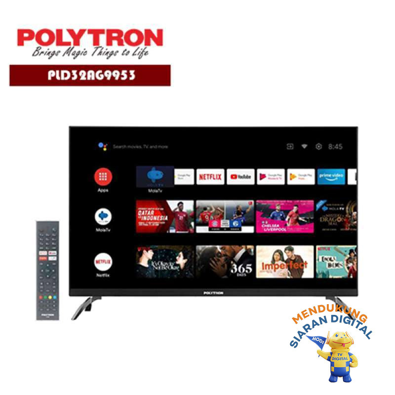 Polytron PLD32AG9953 LED TV 32 inch SMART ANDROID TV DVB-T2