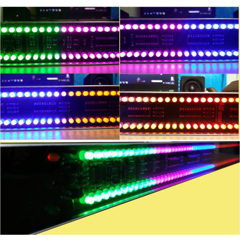 GHXAMP 120 LED Level Indicator Stereo Sound Control Audio Music Spectrum electronic VU Meter LED