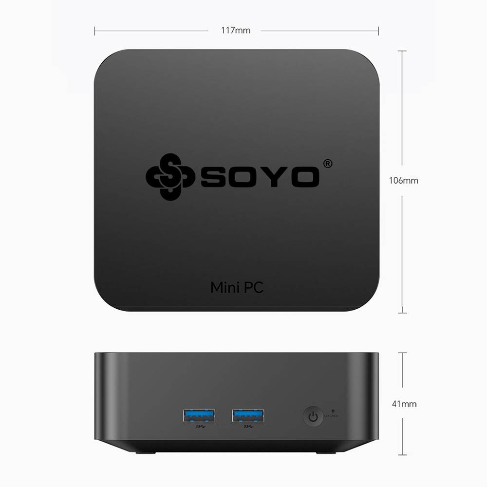. Soyo M2 Pro Portable Mini Pc Intel N95 Cpu Ddr4 8/16Gb Ram 256/512G -