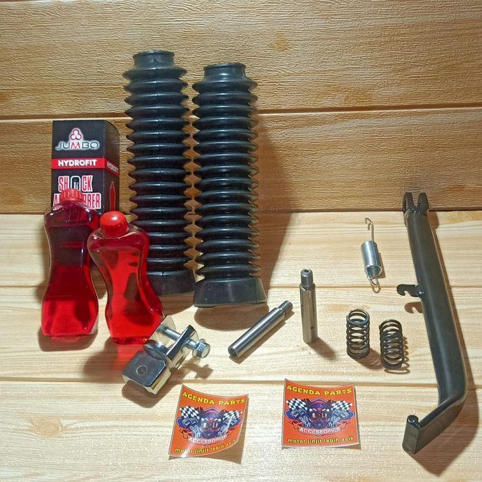 Paket Peninggi Shock Depan Belakang Xride Old/ Lama Modif Trail