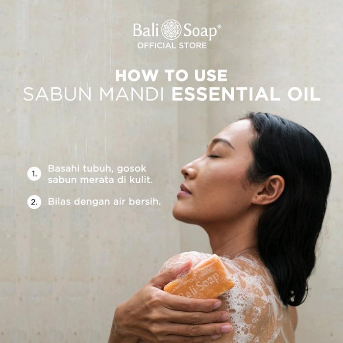 Bali Soap - Sabun Mandi ESSENTIAL OIL 95gr - Sabun Batang Alami Natural Harian Wangi Lembut, BPOM &