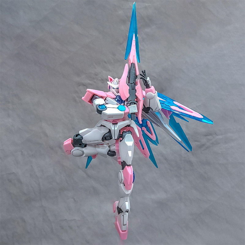 In Stock Jinggong Model Hg 1/144 00 Shia Qan T Cat Ear Assembly Model Movable Joints High Quality