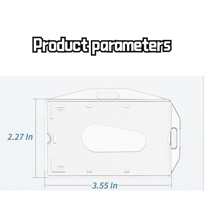 BERMUTU Alfamidi LINK "id card holder bening /casing id card Tranparacy bening /Name Tag Holder /