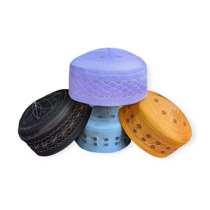 TERLARIS Peci aldan kodian isi 10pcs dan 20 pcs / grosir / songkok putih peci dewasa Muslim Motif