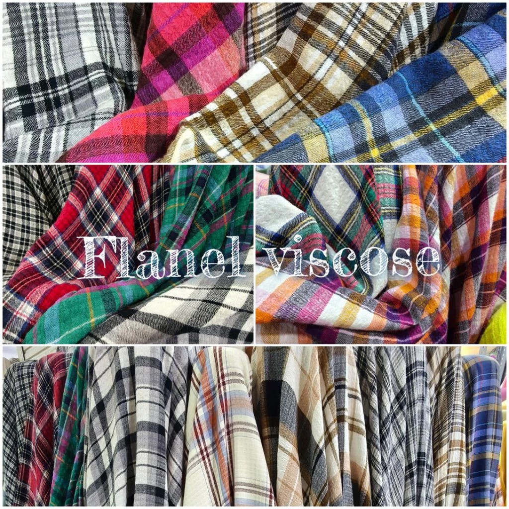 Kain Katun Flanel Viscose Import Rayon Crinkle Stretch Premium - Lembut Jatuh Nyaman per 1 Meter
