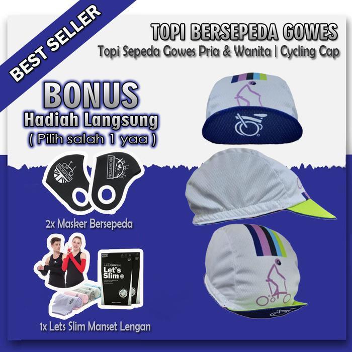 TOPI SEPEDA SELI Cycling Cap Sepeda Lipat Topi FOLDING BIKE TOPI GOWES