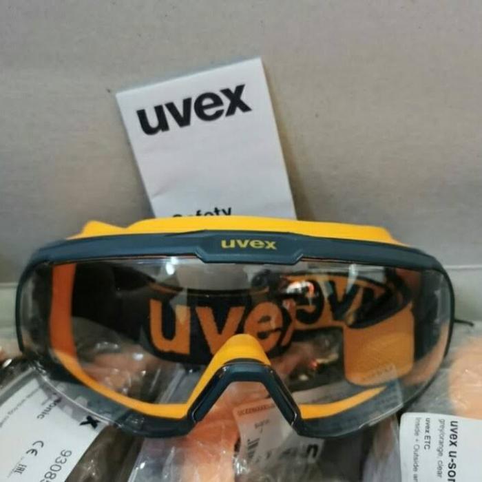 KACAMATA SAFETY GOOGLE GLASSES UVEX RED / MERAH ORIGINAL