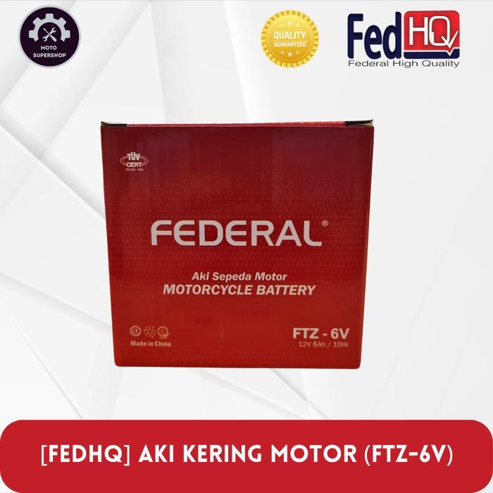 [Federal Nano Gel] Aki Kering Nano Gel [Ftz-6V 12V 6Ah]