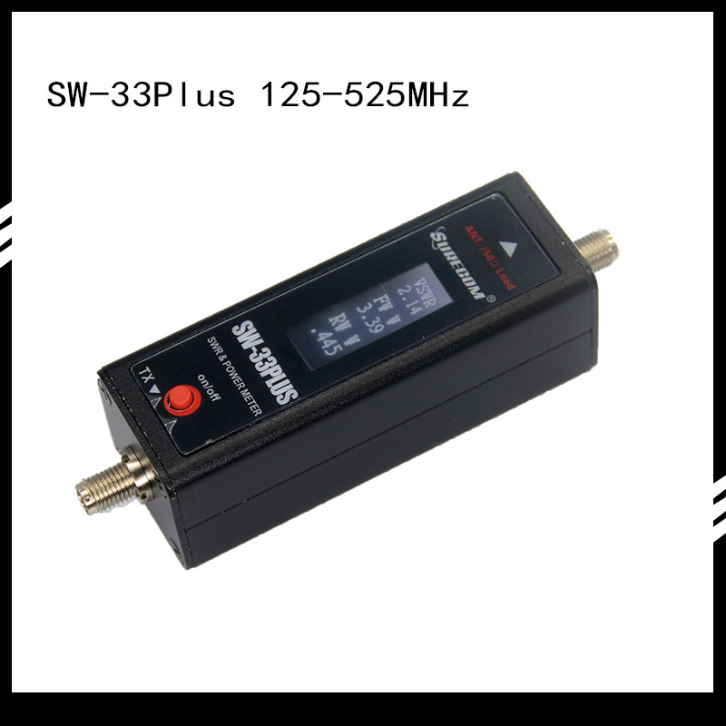 SURECOM SW-33Plus Mini SWR Maximum 100W UHF/VHF 125-525MHz Measurement Handheld Radio SWR and