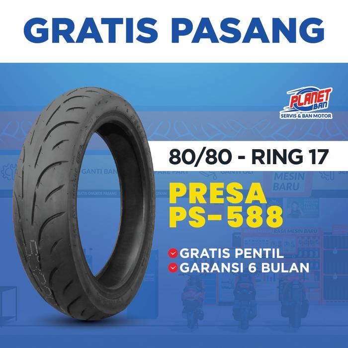 Ban Motor Ring 17 - 80/80 Presa PS-588 (Ban Motor Vega ZR, Jupiter Z, Vixion Old, Supra X 125,