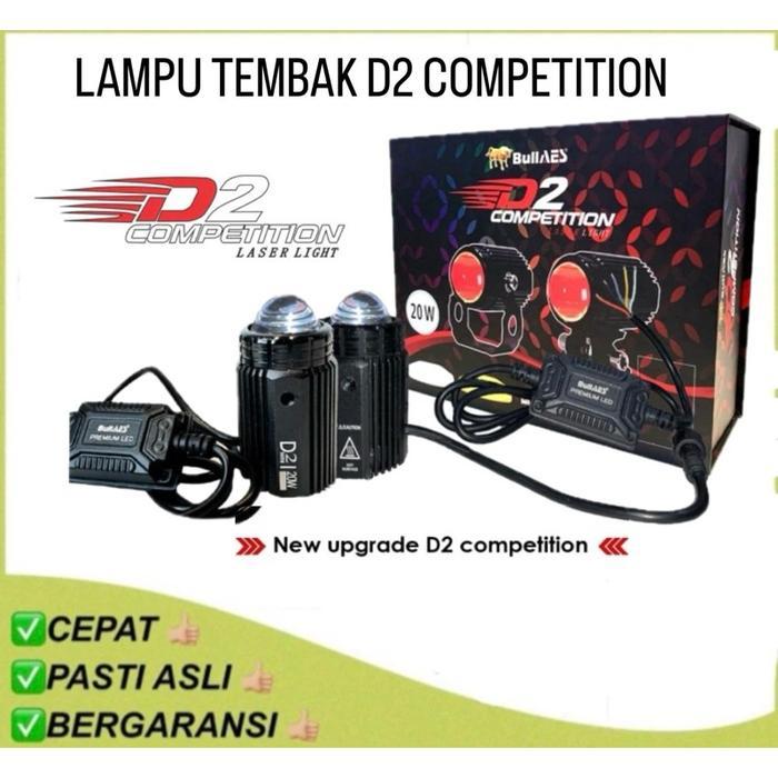 Lampu Tembak D2 Competition Laser 20 Watt Devil Eyes