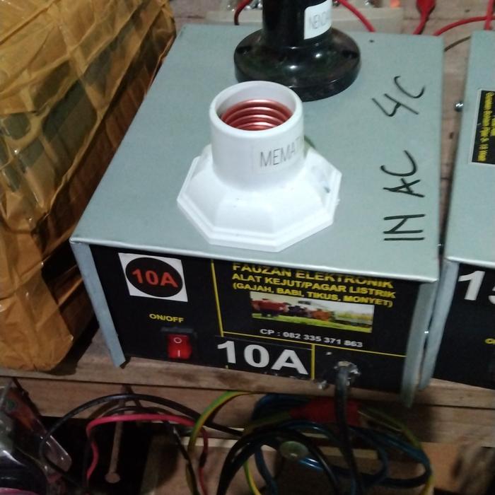 pagar elektrik kejut strom setrum babi tikus gajah dan monyet INPUT AC 220 VOLT AC