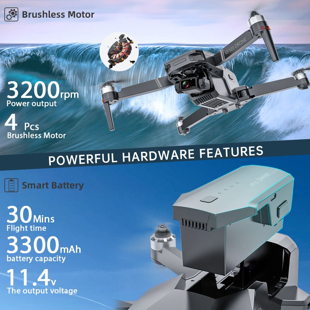 . Laumox Kf101 Max-S Gps Drone 4K Professional Eis Camera Anti-Shake -