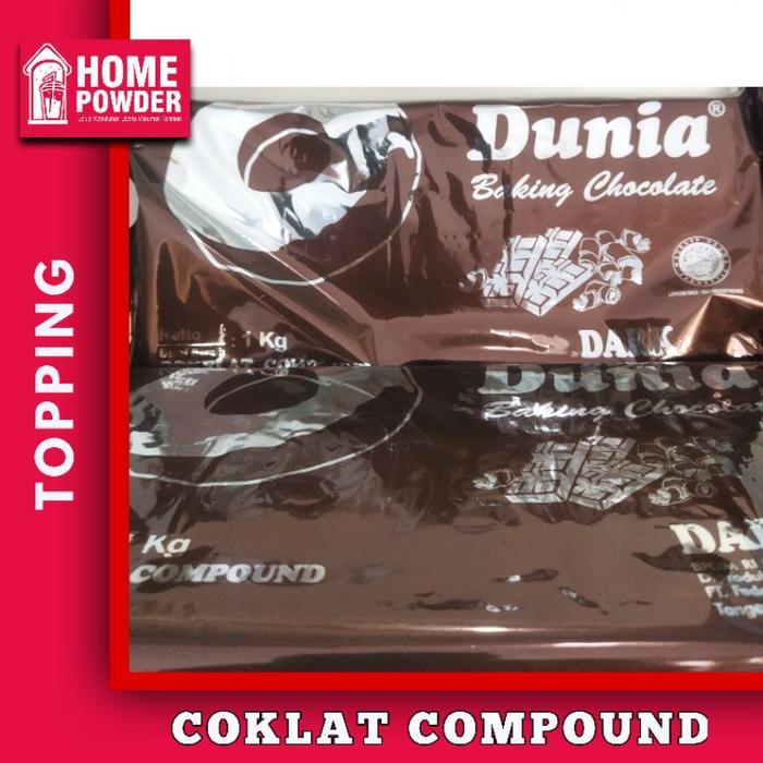 Coklat Compound Dunia Baking Chocolate Dark 1kg Coklat batangan Kiloan Murah Food Cocoa