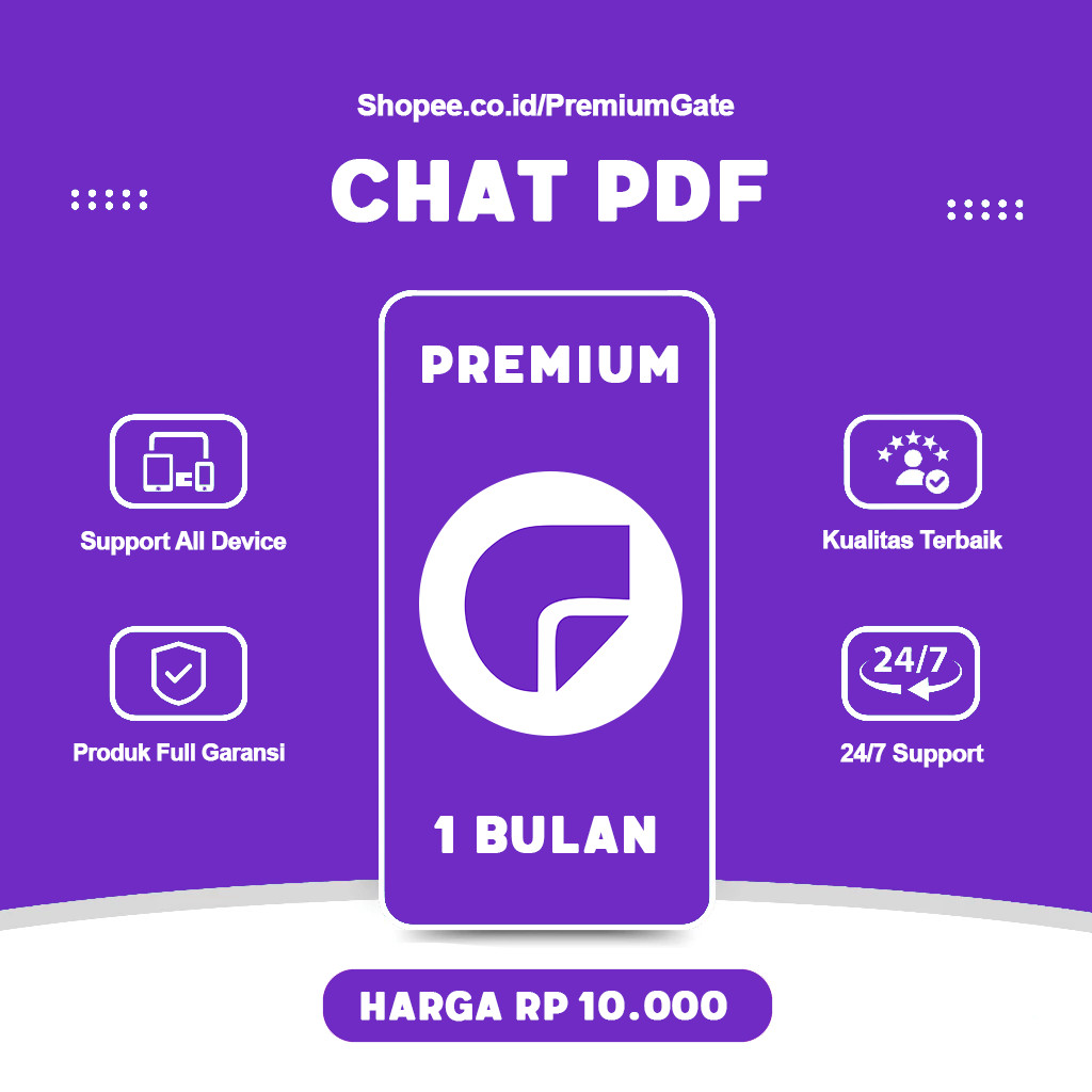 ChatPDF AI Premium 1 Tahun