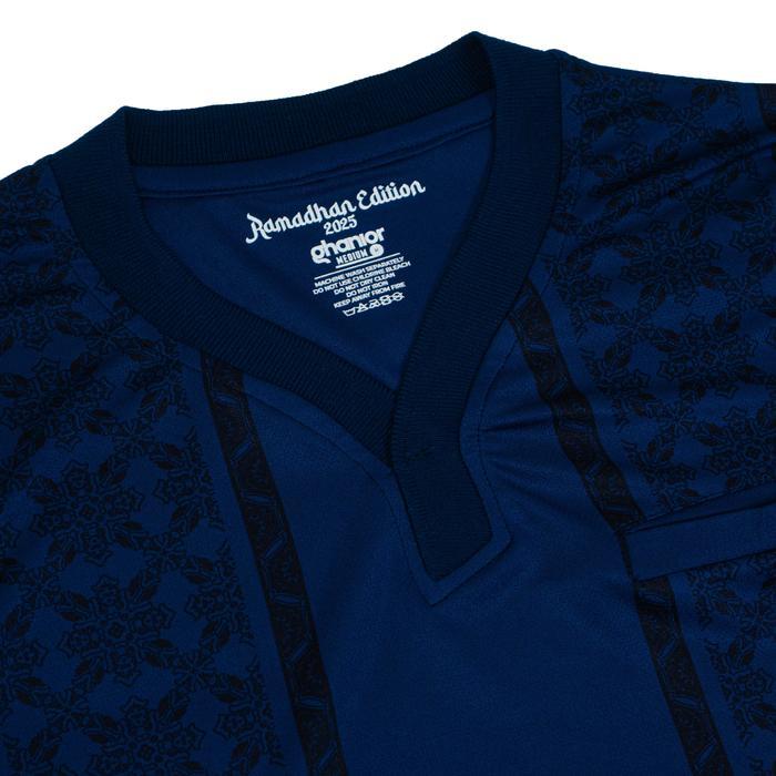 Ghanior Jersey Koko Fashion Pakaian Baju Muslim Kurta - Warna Navy