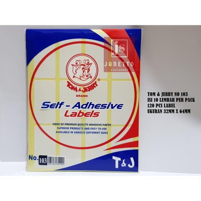 LABEL TOM AND JERRY NO.103