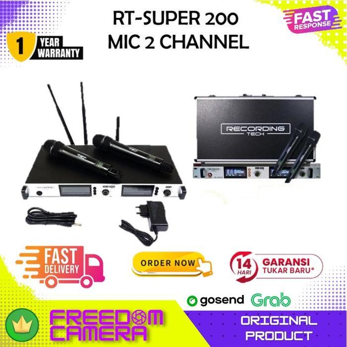 HARGA DISKON Recording Tech RT Super 200 Super200 Wireless Microphone
