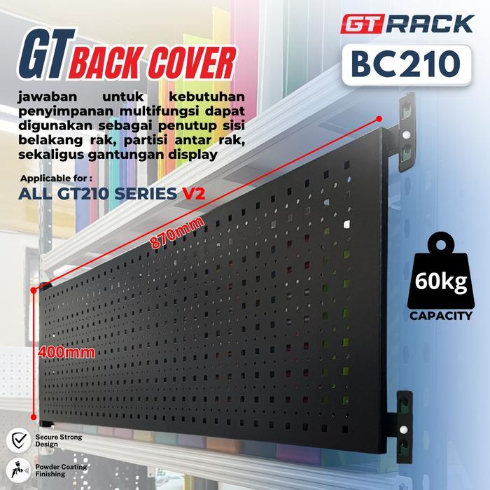 GT BACK COVER BC210 FOR ALL TYPE GT210 GT RACK - PEMBATAS BESI PENUTUP ANTAR RAK DISPLAY BARANG TOKO