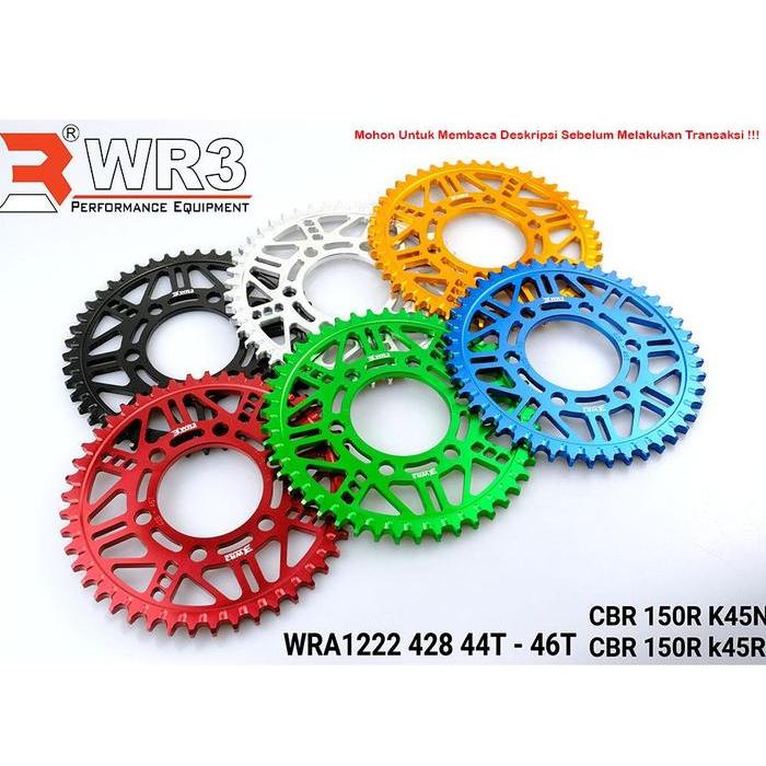 Gear Belakang Wr3 428 Wra1222 Cbr 150R K45N / Cbr 150R K45R 202