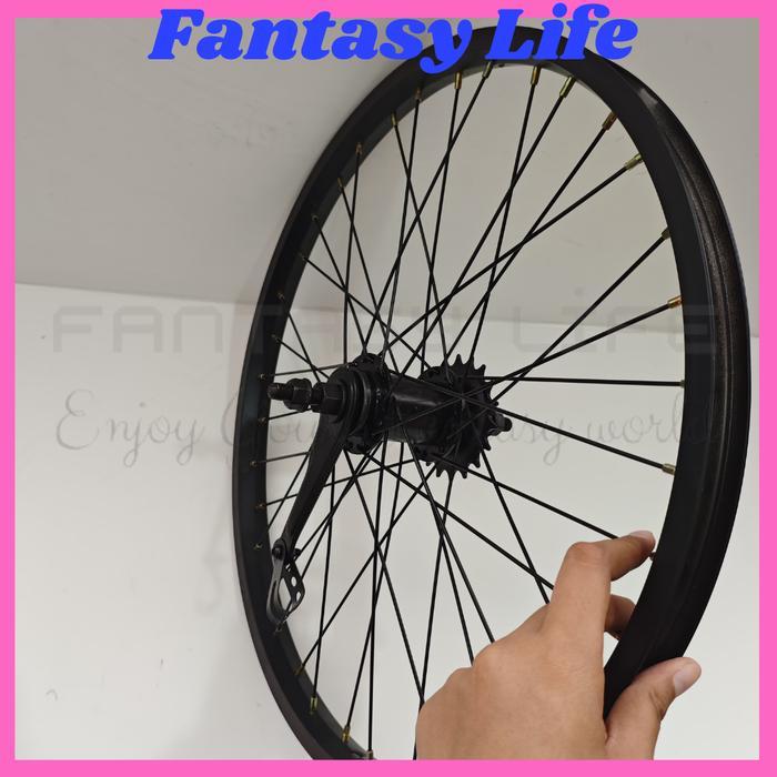 Fantasy Pelek BELAKANG saja TORPEDO rem kaki rims alloy hub pacific sepeda BMX ukuran 20 murni