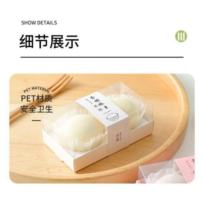Paper Box Mochi Sekat 2 Isi 5pcs / Dus Kue Mochi / Box Mochi Promo