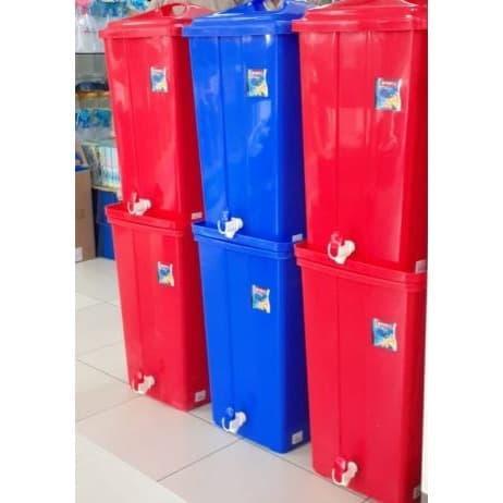 TONG AIR 60LT+TUTUP+KRAN LS / TONG AIR + KRAN LION STAR