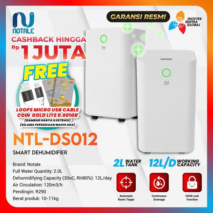 Notale Seco Smart Dehumidifier 12L/hari - Penyerap Kelembapan Udara