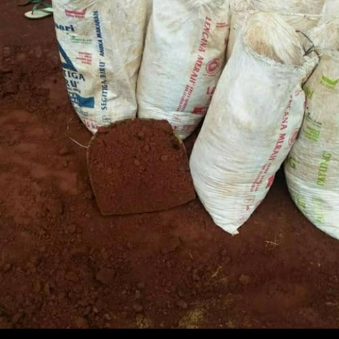 media tanam tanah merah subur karungan