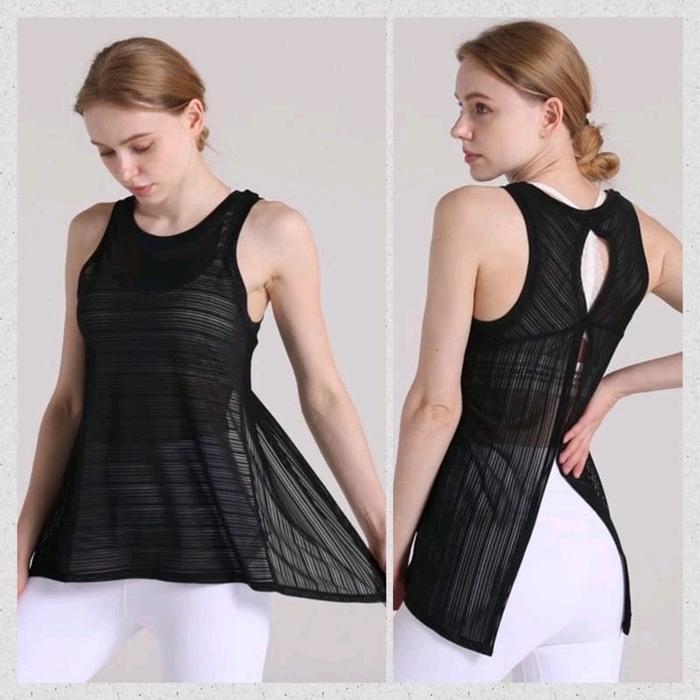 Baju olahraga wanita rompi sexy senam zumba yoga