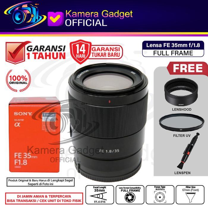 Sony FE 35mm f1.8 Lensa Sony FE 35 mm f/1.8 Original Resmi
