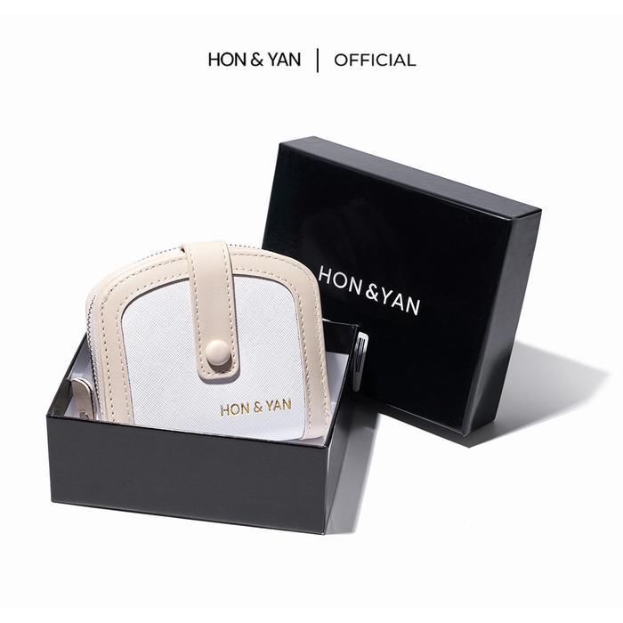 [TIKTOK EXCLUSIVE] HONYAN Dompet Wanita Vellin Short Wallet Dompet Koin Kulit Sintetis Berkualitas *