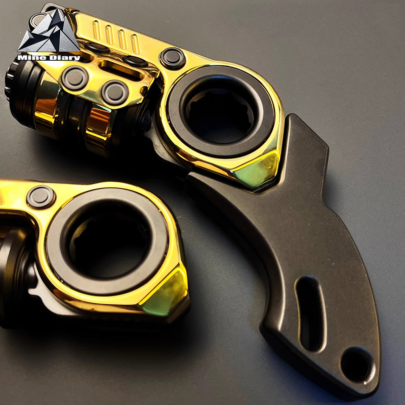 GoBiggeR Sinian Push Slider Stainless Steel Handle Parts EDC Slider Fidget Toy Fidget Spinner Handle
