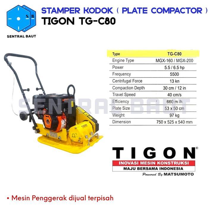 Stamper Kodok (Plate Compactor) TIGON TG-C80