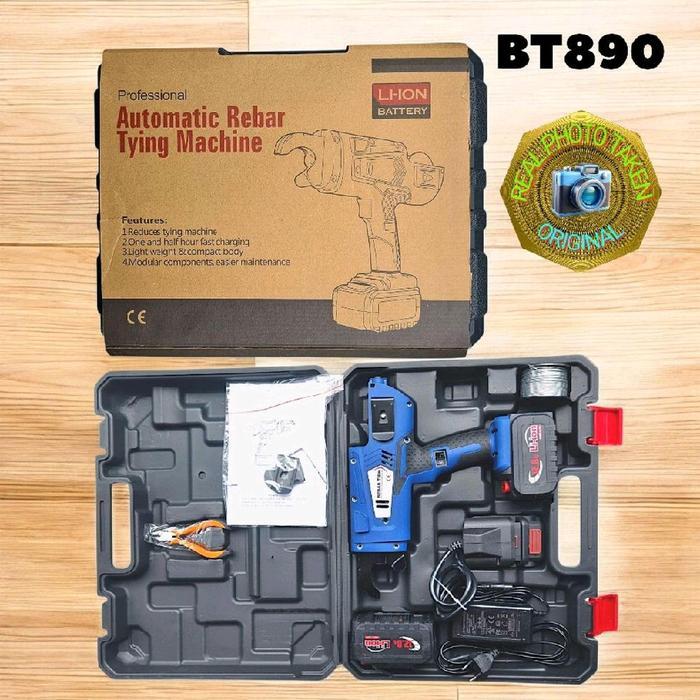 Mesin Bendrat Automatic Tying Rebar BT890 Mesin Pengikat Tulangan Bendrat Cordless 8-34mm