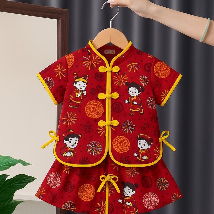 SETELAN BAJU CINA ROK ANAK CEWEK PALING TERLARIS//BAJU IMLEK ANAK PALING TERMURAH motif fashion